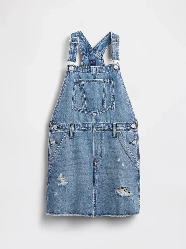 Robe-salopette en denim pour enfant