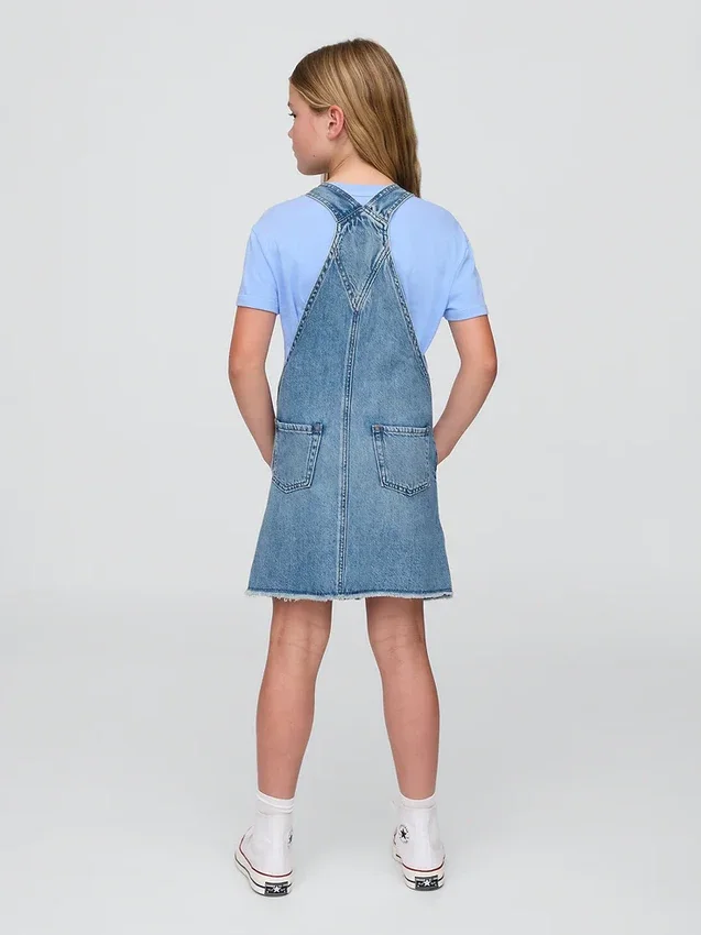 Robe-salopette en denim pour enfant