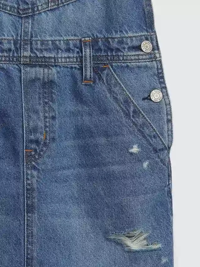 Robe-salopette en denim pour enfant