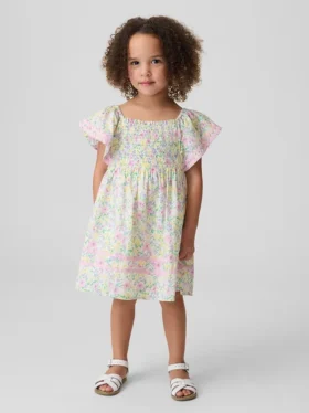 Robe smockée à manches flottantes pour Bébé & Enfant