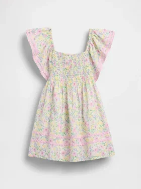 Robe smockée à manches flottantes pour Bébé & Enfant