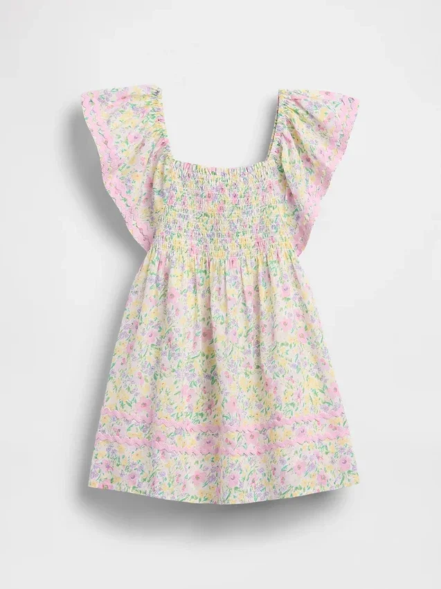 Robe smockée à manches flottantes pour Bébé & Enfant