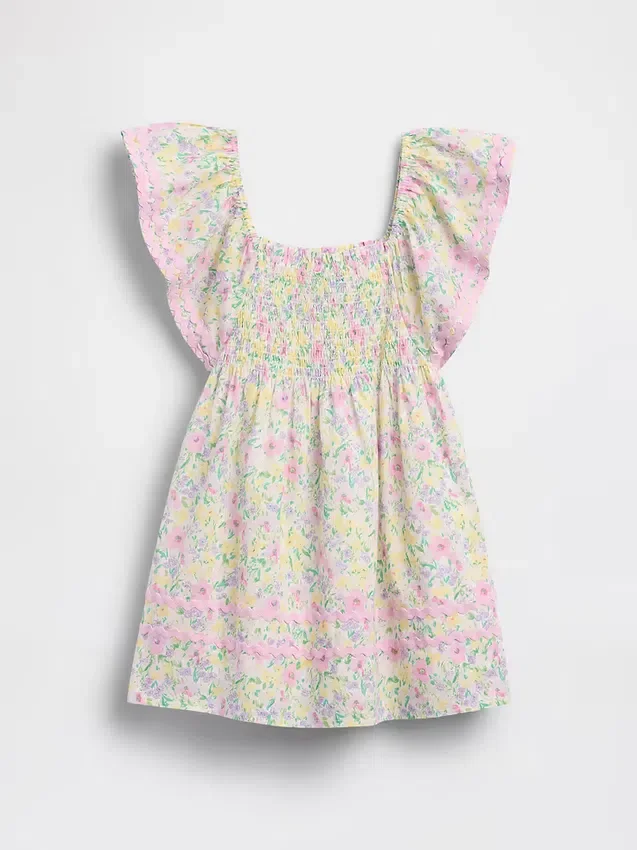 Robe smockée à manches flottantes pour Bébé & Enfant