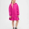 Robe-sweat à capuche oversize pour enfant
