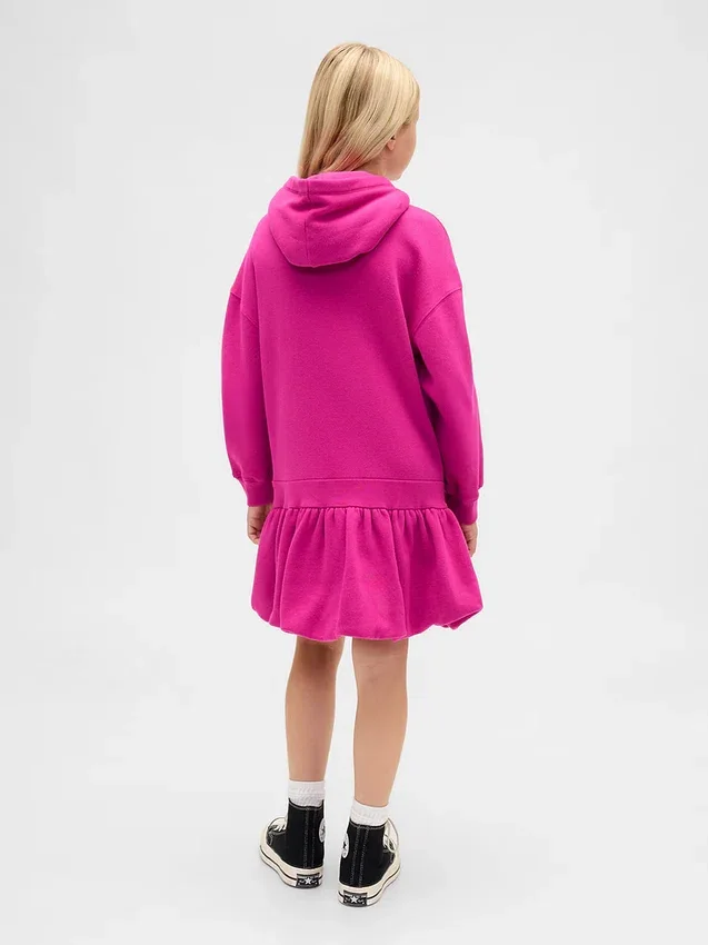 Robe-sweat à capuche oversize pour enfant