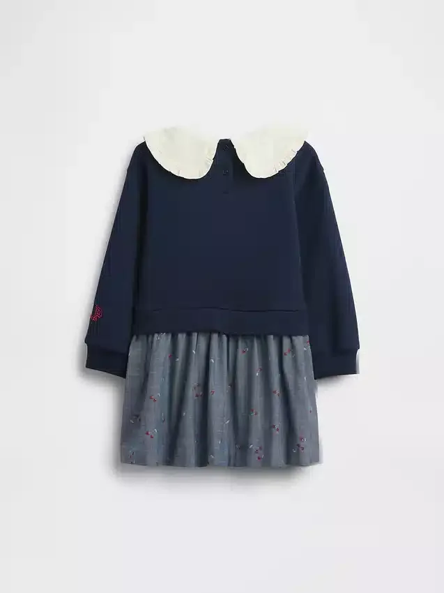 Robe-sweat à col à volants Snoopy pour Bébé & Enfant