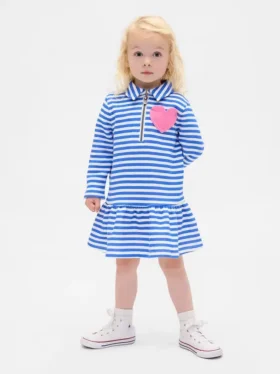 Robe-sweat à demi-zip pour Bébé & Enfant