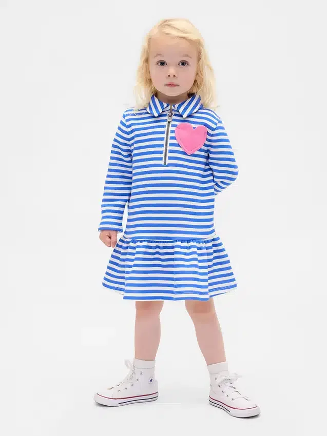 Robe-sweat à demi-zip pour Bébé & Enfant