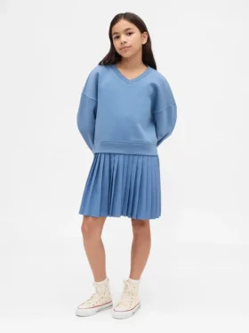 Robe-sweat plissée Vintagesoft pour enfants