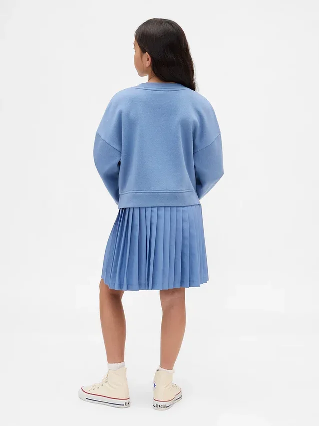 Robe-sweat plissée Vintagesoft pour enfants