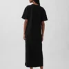 Robe t-shirt maxi oversize en jersey épais