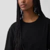 Robe t-shirt maxi oversize en jersey épais