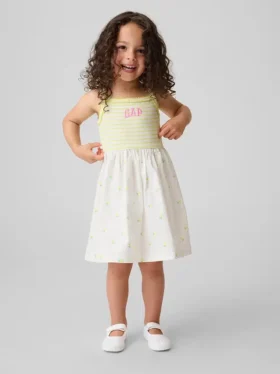 Robe-tablier en matières mélangées pour Bébé & Enfant