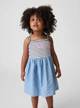 Robe-tablier en matières mélangées pour Bébé & Enfant