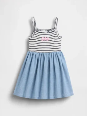 Robe-tablier en matières mélangées pour Bébé & Enfant