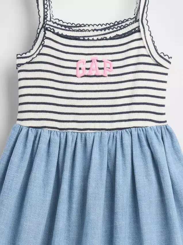 Robe-tablier en matières mélangées pour Bébé & Enfant