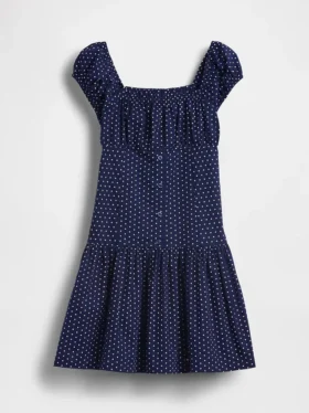Robe à taille basse à pois pour enfant