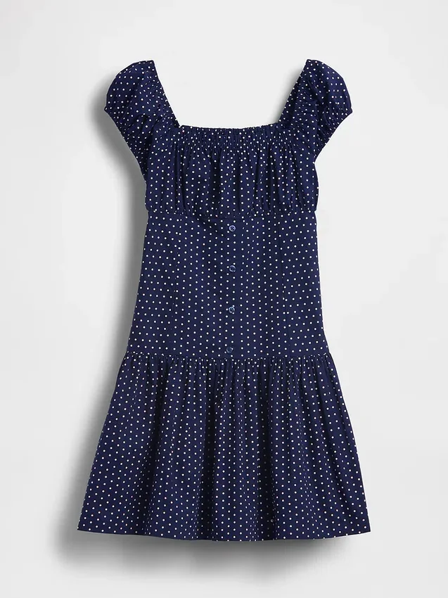 Robe à taille basse à pois pour enfant