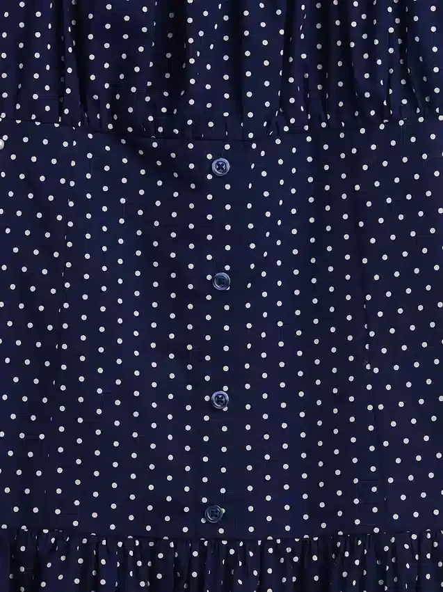 Robe à taille basse à pois pour enfant