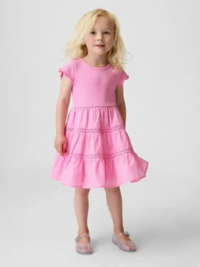 Robe à volants et bordure en dentelle pour Bébé & Enfant
