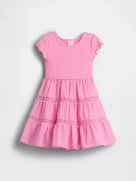 Robe à volants et bordure en dentelle pour Bébé & Enfant