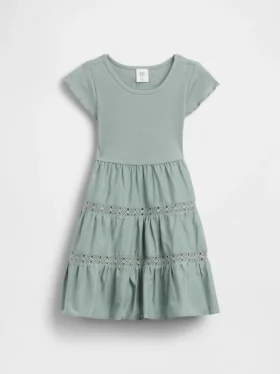 Robe à volants et bordure en dentelle pour Bébé & Enfant