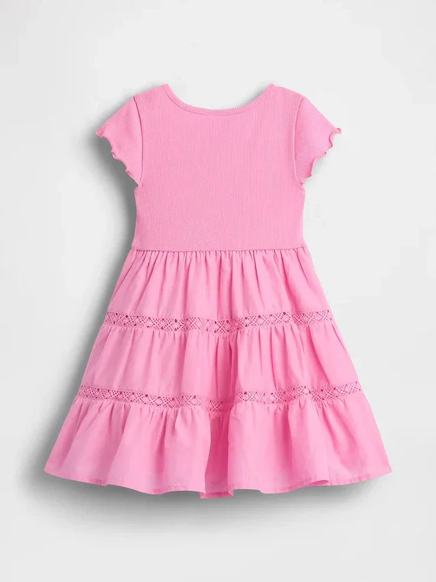 Robe à volants et bordure en dentelle pour Bébé & Enfant