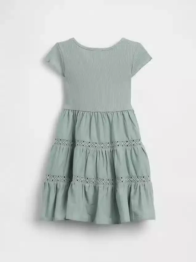 Robe à volants et bordure en dentelle pour Bébé & Enfant