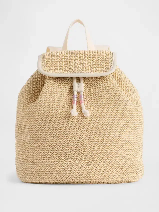 Sac à dos en paille scintillante pour enfants