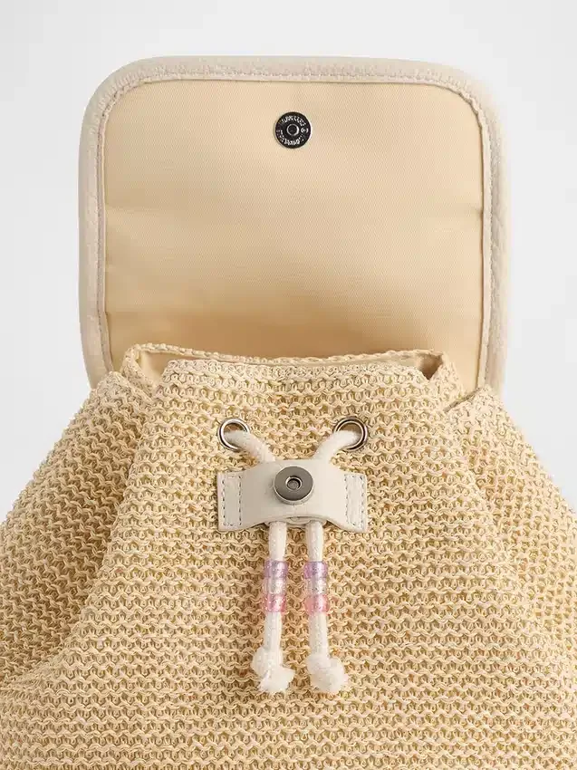 Sac à dos en paille scintillante pour enfants