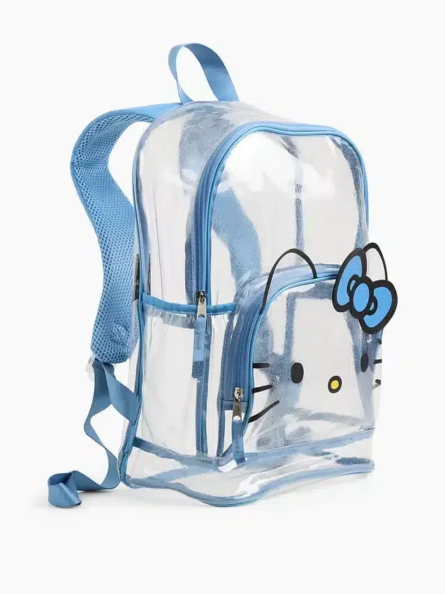 Sac à dos transparent Hello Kitty pour enfants