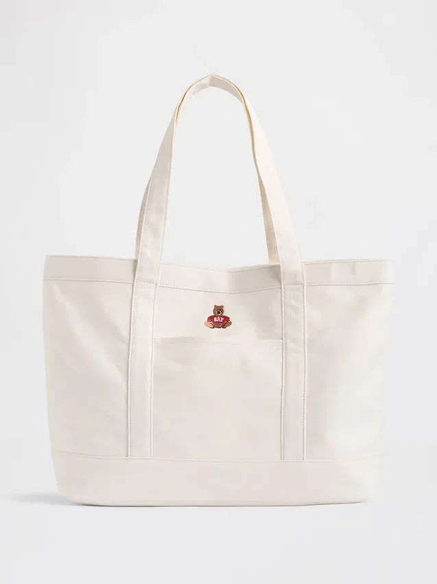 Sac fourre-tout en denim avec logo Brannan Bear