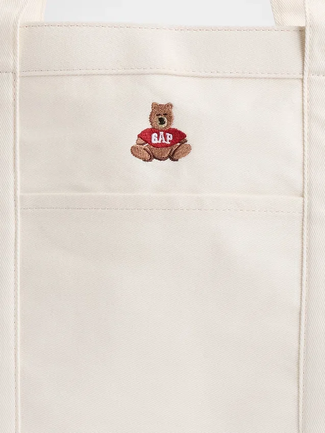 Sac fourre-tout en denim avec logo Brannan Bear
