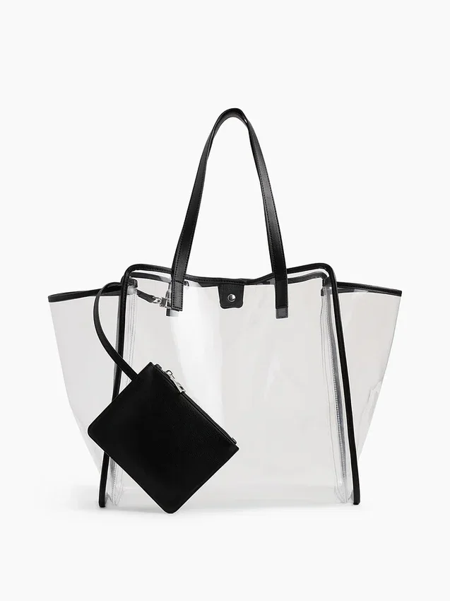 Sac fourre-tout en plastique translucide