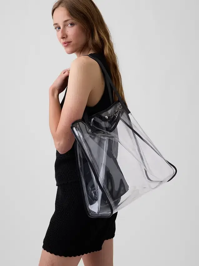 Sac fourre-tout en plastique translucide
