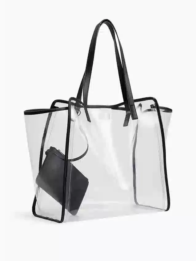 Sac fourre-tout en plastique translucide