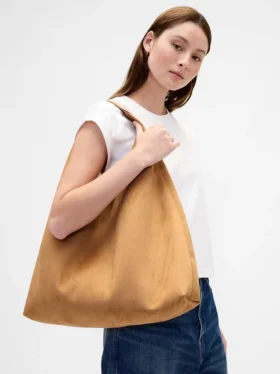 Sac fourre-tout souple en daim vegan