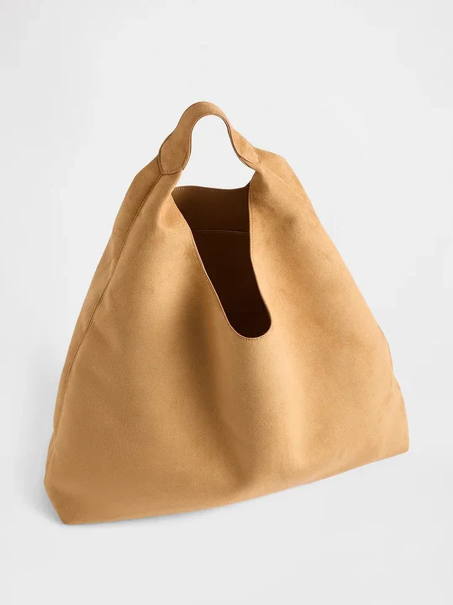 Sac fourre-tout souple en daim vegan