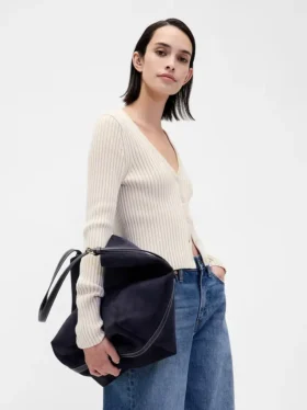 Sac seau en daim vegan