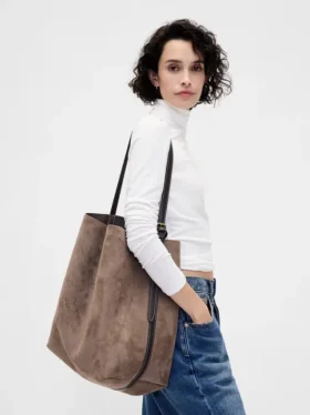 Sac seau en daim vegan