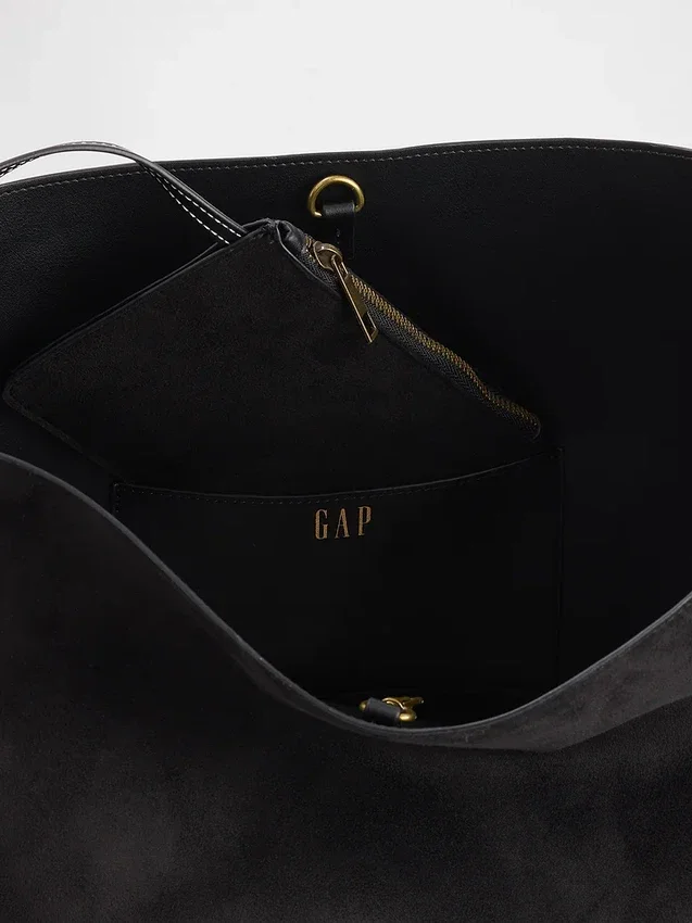 Sac seau en daim vegan