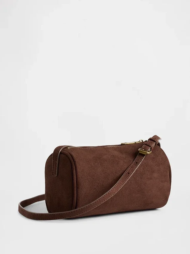 Sac tonneau en daim vegan