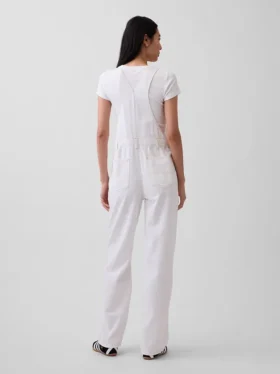 Salopette ample en denim ultra-doux style années 90
