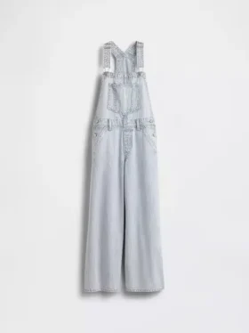 Salopette ample à rayures en denim pour enfant