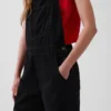 Salopette courte en denim ample