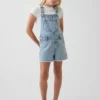 Salopette courte en denim pour enfant