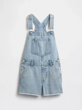 Salopette courte en denim pour enfant