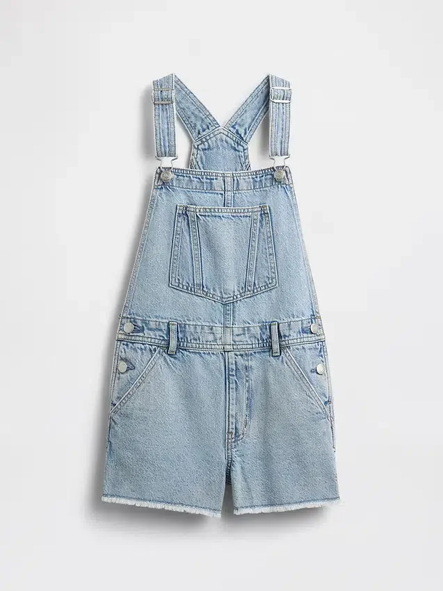 Salopette courte en denim pour enfant