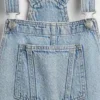 Salopette courte en denim pour enfant