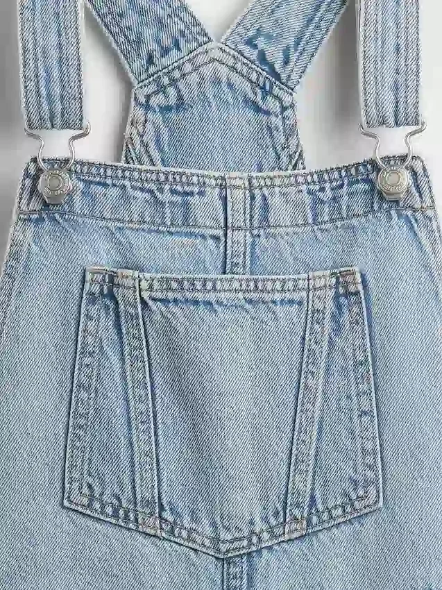 Salopette courte en denim pour enfant